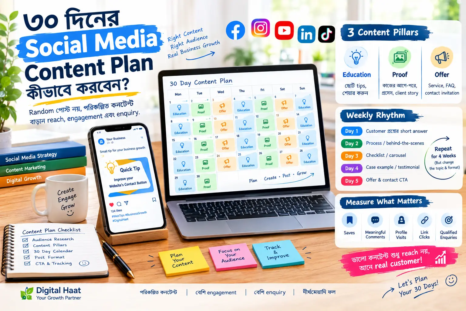 30 day social media content plan thumbnail